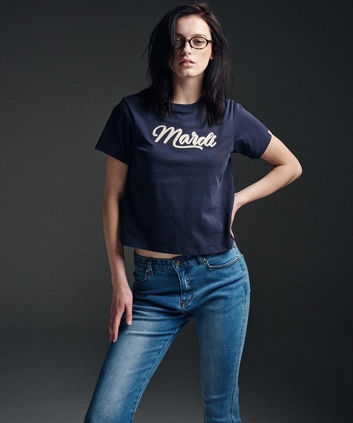 SLIM TSHIRT MARDI VINTAGE LOGO（Tシャツ/カットソー）｜Mardi