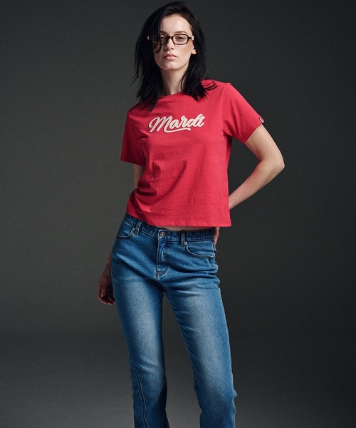 tシャツ SLIM TSHIRT MARDI VINTAGE LOGO レディース SLIM TSHIRT MARDI VINTAGE LOGO（Tシャツ/カットソー）｜Mardi