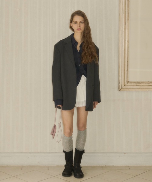 オーバーサイズテーラードジャケット GIUNON over size tailored jacket / オーバーサイズテーラード