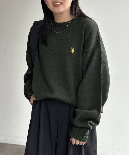 CPCM（シーピーシーエム）の「クルーネックニット（ニット/セーター・レディース・ネイビー/グリーン/グレー/ブルー/ホワイト/ブラウン/アイボリー/チャコールグレー/ブラウン系その他・MEDIUM/LARGE）」の13枚目の写真