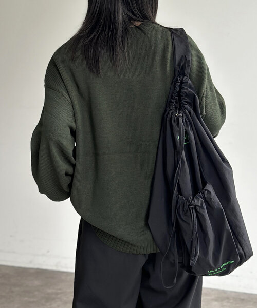 CPCM（シーピーシーエム）の「クルーネックニット（ニット/セーター・レディース・ネイビー/グリーン/グレー/ブルー/ホワイト/ブラウン/アイボリー/チャコールグレー/ブラウン系その他・MEDIUM/LARGE）」の15枚目の写真