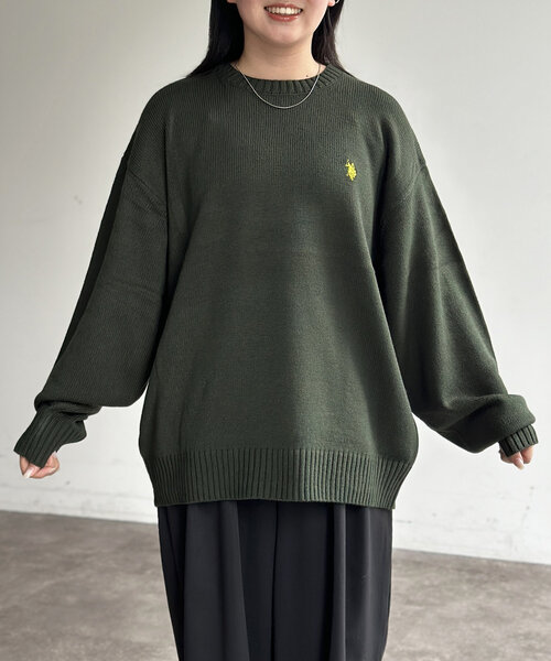 CPCM（シーピーシーエム）の「クルーネックニット（ニット/セーター・レディース・ネイビー/グリーン/グレー/ブルー/ホワイト/ブラウン/アイボリー/チャコールグレー/ブラウン系その他・MEDIUM/LARGE）」の18枚目の写真