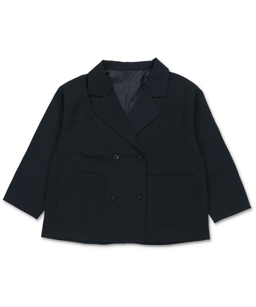 SPINNS（スピンズ）の「ダブルテーラードジャケット（テーラードジャケット・レディース・チャコール/ブラック/ネイビー・ONESIZE）」の11枚目の写真