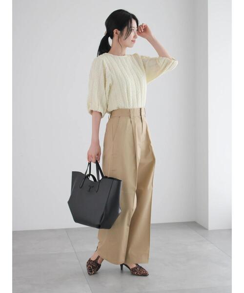 Te chichi（テチチ）の「チノワイドパンツ（その他パンツ・レディース・ベージュ/カーキ・F）」の19枚目の写真