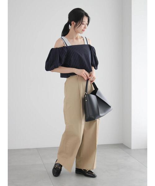 Te chichi（テチチ）の「チノワイドパンツ（その他パンツ・レディース・ベージュ/カーキ・F）」の21枚目の写真