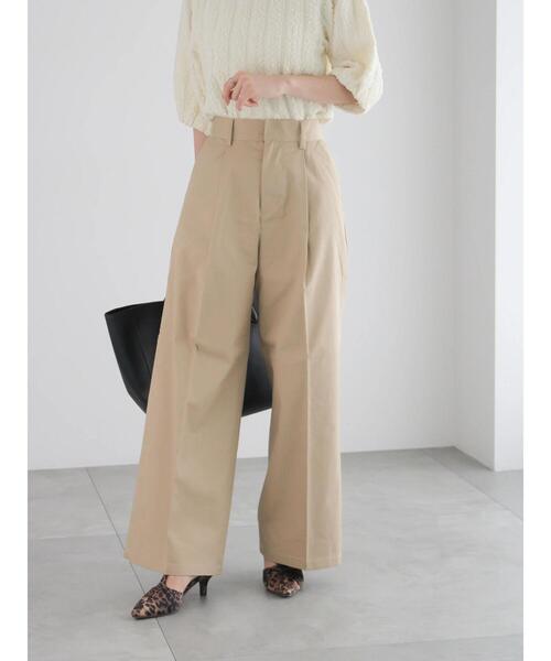 Te chichi（テチチ）の「チノワイドパンツ（その他パンツ・レディース・ベージュ/カーキ・F）」の22枚目の写真
