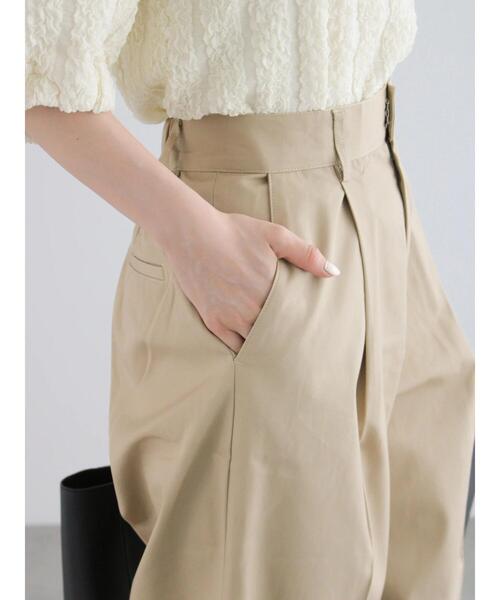 Te chichi（テチチ）の「チノワイドパンツ（その他パンツ・レディース・ベージュ/カーキ・F）」の5枚目の写真