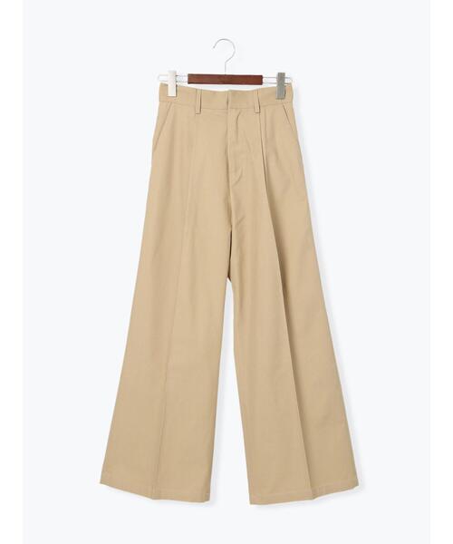 Te chichi（テチチ）の「チノワイドパンツ（その他パンツ・レディース・ベージュ/カーキ・F）」の9枚目の写真