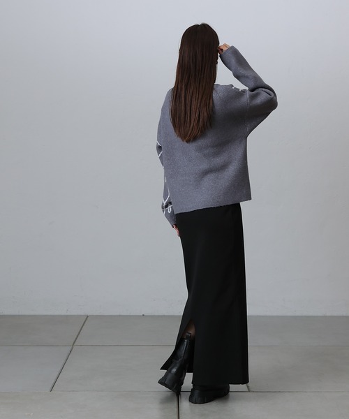 COLONY 2139（コロニートゥーワンスリーナイン）の「モチモチシャギーロープ柄ニット（ニット/セーター・レディース・オフホワイト/グレー/ブラック・FREE）」の14枚目の写真