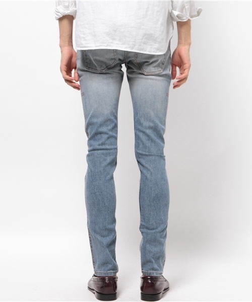 ROBERT GELLER(ロバートゲラー)の「ROBERT GELLER(ロバート ゲラー)DENIM PANTS(デニムパンツ・メンズ・インディゴブルー/ブラック/オフホワイト・28/32/30)」の5枚目の写真