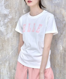 【Nora Lily】「elle」NL elle College Logo T-Shirt