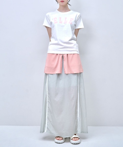 Nora Lily】「elle」NL elle College Logo T-Shirt（Tシャツ