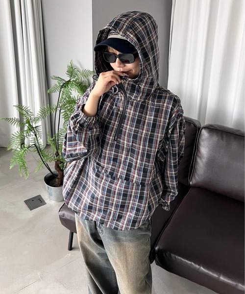 sedacle（セダクル）の「アソートチェックアノラック（パーカー