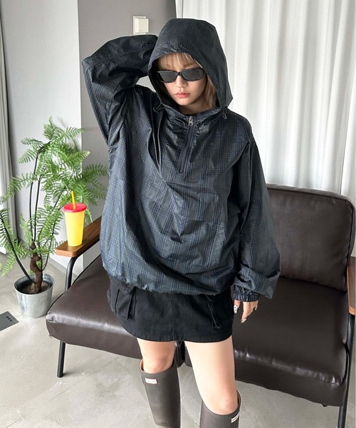 [男女共用]ノルディ◆Seersucker Anorak SET◆アノラック セット ナイロンアノラック（マウンテンパーカー）｜null.（ヌル