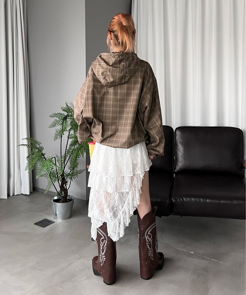 sedacle（セダクル）の「アソートチェックアノラック（パーカー・メンズ・ネイビー/ボルドー/ブラウン/ブルー・SMALL/MEDIUM/LARGE）」の12枚目の写真
