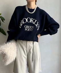 DouDou | 【WEB限定】スウェットライクロゴプルオーバー(ニット/セーター)