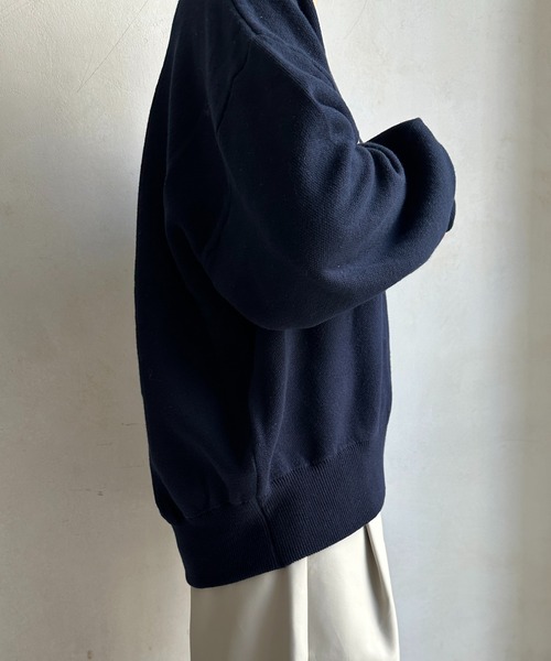 DouDou（ドゥドゥ）の「【WEB限定】スウェットライクロゴプルオーバー（ニット/セーター・レディース・グレー/アイボリー/ネイビー・FREE）」の20枚目の写真