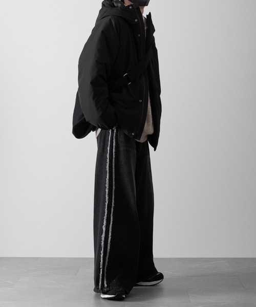 RUUBON（ルーボン）の「【RUUBON】water repellent padded hood jacket / 撥水パテッド フード ジャケット（ダウンジャケット/コート・メンズ・ブラック・M/S/L）」の17枚目の写真