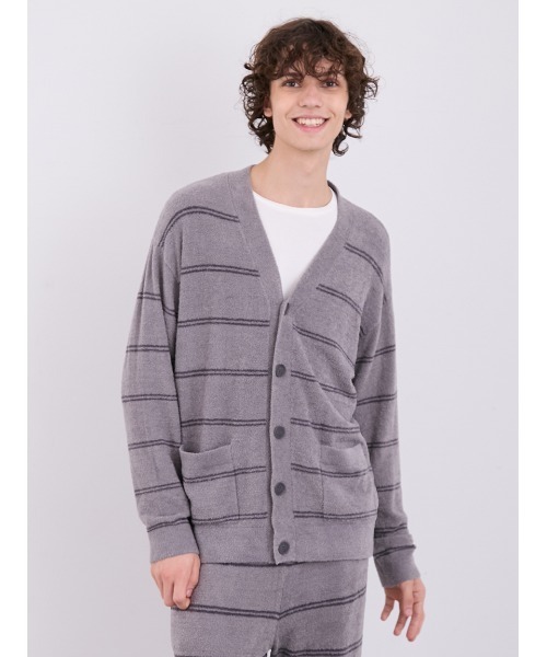 ジェラートピケ ホットスムーズィー ボーダーカーディガン パンツ