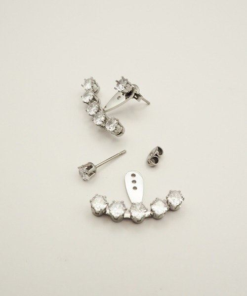 ciite' surgical stainless(シーテサージカルステンレス)の「【 金属アレルギー対応 】 ビジューデザインピアス サージカルステンレス (両耳用)(ピアス(両耳用)・レディース・シルバー/ゴールド・FREE)」の11枚目の写真