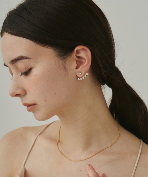 ciite' surgical stainless(シーテサージカルステンレス)の「【 金属アレルギー対応 】 ビジューデザインピアス サージカルステンレス (両耳用)(ピアス(両耳用)・レディース・シルバー/ゴールド・FREE)」の14枚目の写真
