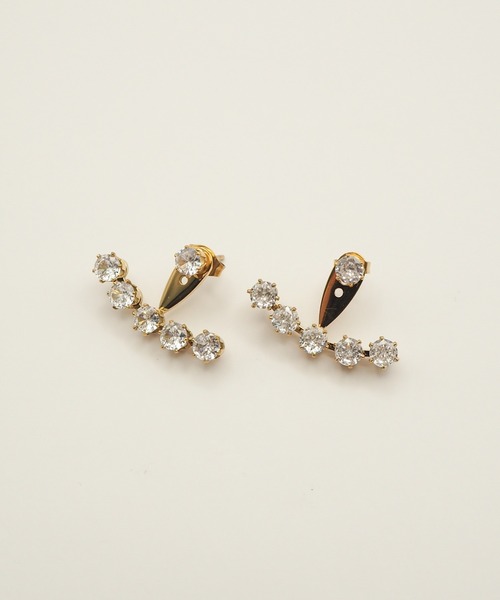 ciite' surgical stainless(シーテサージカルステンレス)の「【 金属アレルギー対応 】 ビジューデザインピアス サージカルステンレス (両耳用)(ピアス(両耳用)・レディース・シルバー/ゴールド・FREE)」の17枚目の写真