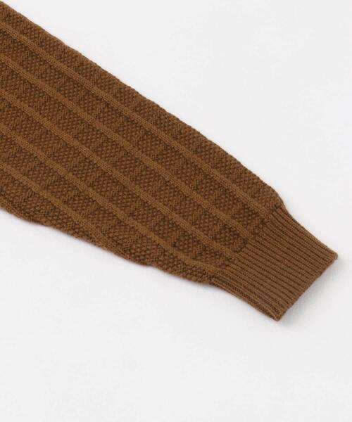 URBAN RESEARCH ROSSO MEN（アーバンリサーチロッソメン）の「『XLサイズあり』メリノウール変形ワッフルニット（ニット/セーター・メンズ・ブラウン/ブラック/ネイビー/ベージュ/ライトグレー・X-LARGE/LARGE/MEDIUM/SMALL）」の13枚目の写真