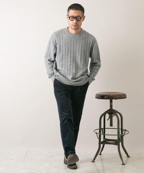 URBAN RESEARCH ROSSO MEN(アーバンリサーチロッソメン)の「『XLサイズあり』メリノウール変形ワッフルニット(ニット/セーター・メンズ・ブラウン/ブラック/ネイビー/ベージュ/ライトグレー・X-LARGE/LARGE/MEDIUM/SMALL)」の15枚目の写真