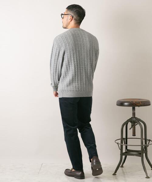 URBAN RESEARCH ROSSO MEN(アーバンリサーチロッソメン)の「『XLサイズあり』メリノウール変形ワッフルニット(ニット/セーター・メンズ・ブラウン/ブラック/ネイビー/ベージュ/ライトグレー・X-LARGE/LARGE/MEDIUM/SMALL)」の13枚目の写真