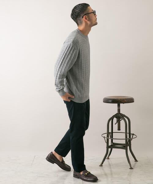 URBAN RESEARCH ROSSO MEN(アーバンリサーチロッソメン)の「『XLサイズあり』メリノウール変形ワッフルニット(ニット/セーター・メンズ・ブラウン/ブラック/ネイビー/ベージュ/ライトグレー・X-LARGE/LARGE/MEDIUM/SMALL)」の12枚目の写真