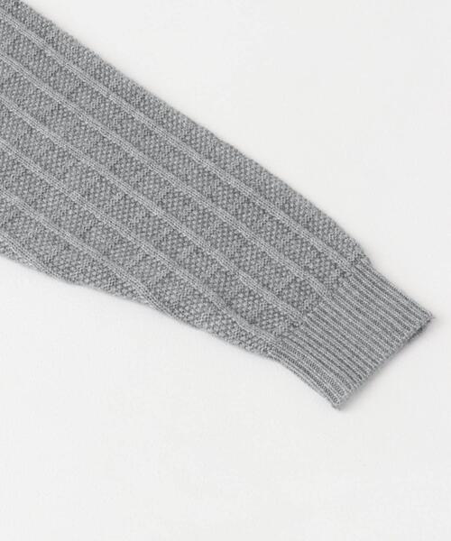 セール】『XLサイズあり』メリノウール変形ワッフルニット（ニット