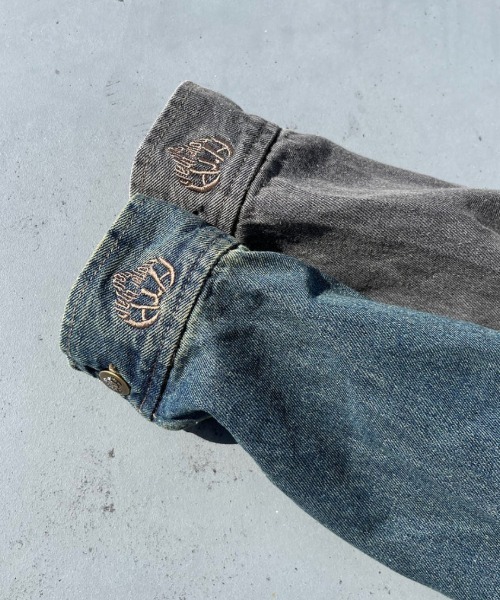 HTH(エイチティーエイチ)の「jump denim suit(セットアップ・レディース・インディゴブルー/ブラック・フリー)」の7枚目の写真