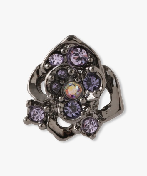 ANNA SUI(アナスイ)の「薔薇モチーフ ピアス(ピアス(両耳用)・レディース・パープル/ピンク・ONE SIZE)」の4枚目の写真