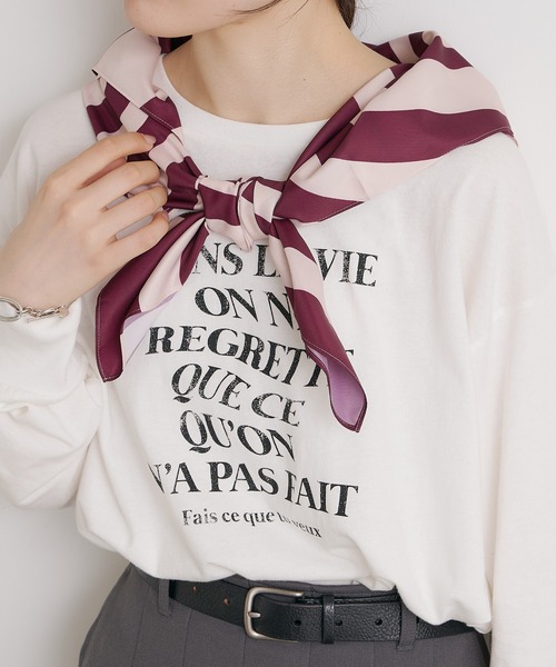 CIAOPANIC TYPY（チャオパニックティピー）の「【PONセレクト！】アソート柄大判スカーフ（ストール/ショール・レディース・バーガンディー/ブラウン/ネイビー・ONE SIZE）」の17枚目の写真