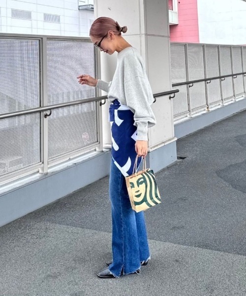 CIAOPANIC TYPY（チャオパニックティピー）の「【PONセレクト！】アソート柄大判スカーフ（ストール/ショール・レディース・バーガンディー/ブラウン/ネイビー・ONE SIZE）」の6枚目の写真