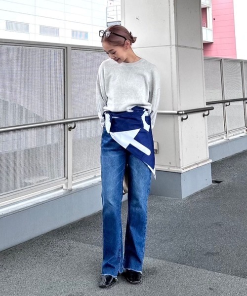 CIAOPANIC TYPY（チャオパニックティピー）の「【PONセレクト！】アソート柄大判スカーフ（ストール/ショール・レディース・バーガンディー/ブラウン/ネイビー・ONE SIZE）」の7枚目の写真