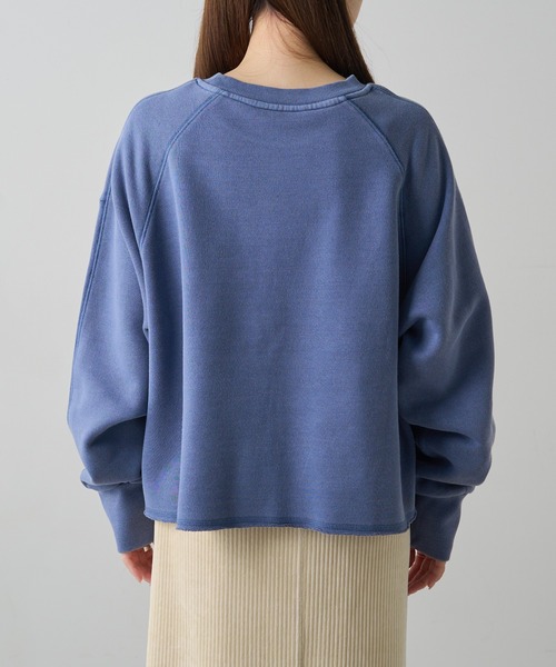 PUAL CE CIN（ピュアルセシン）の「ヴィンテージライクスペースプリント裏起毛スウェット（スウェット・レディース・チャコールグレー/ブルー・FREE）」の14枚目の写真