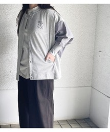 WORLD WIDE LOVE! | 布帛切り替えドルマンカーデ(カーディガン/ボレロ)