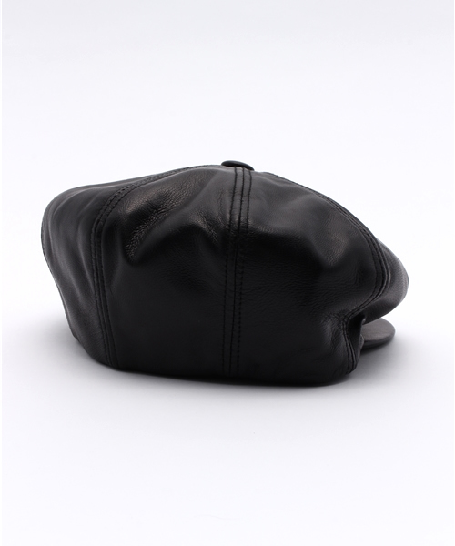 Schott(ショット)の「Schott/ショット/LAMBSKIN NEWS BOY/ラムスキン ニュースボーイ キャスケット(キャスケット・メンズ・ブラック/ワイン/ネイビー・X-LARGE/LARGE/MEDIUM)」の5枚目の写真