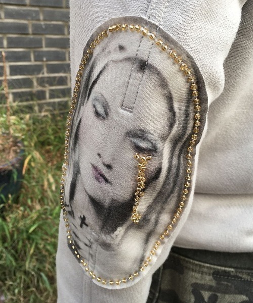 SCULPTOR（スカルプター）の「Beaded Hoodie Zip-Up/ビーズフーディ