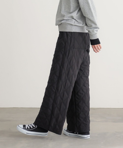 n'OrLABEL（ノアールレーベル）の「『キルティングパンツ』（その他パンツ・レディース・スミクロ/アイボリー/カーキ・1/2）」の5枚目の写真