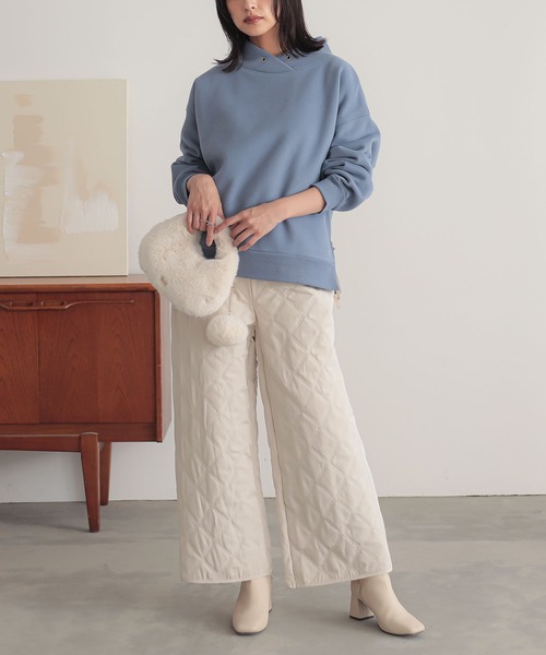 n'OrLABEL（ノアールレーベル）の「『キルティングパンツ』（その他パンツ・レディース・スミクロ/アイボリー/カーキ・1/2）」の9枚目の写真