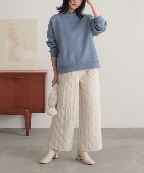 n'OrLABEL（ノアールレーベル）の「『キルティングパンツ』（その他パンツ・レディース・スミクロ/アイボリー/カーキ・1/2）」の10枚目の写真