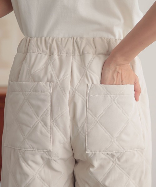 n'OrLABEL（ノアールレーベル）の「『キルティングパンツ』（その他パンツ・レディース・スミクロ/アイボリー/カーキ・1/2）」の12枚目の写真