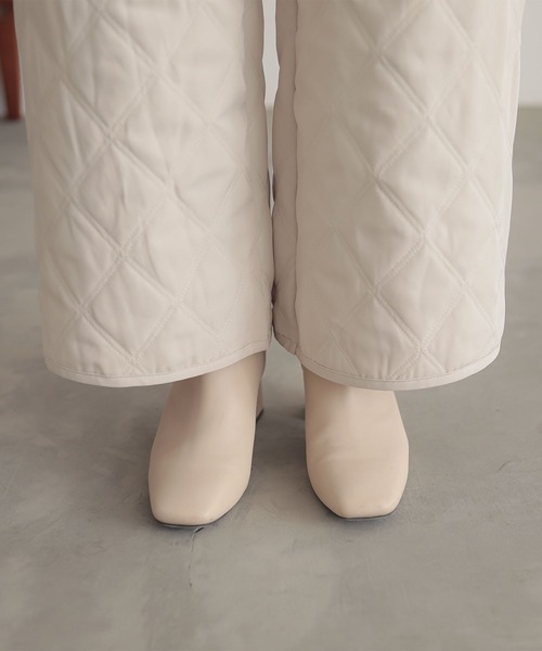 n'OrLABEL（ノアールレーベル）の「『キルティングパンツ』（その他パンツ・レディース・スミクロ/アイボリー/カーキ・1/2）」の14枚目の写真