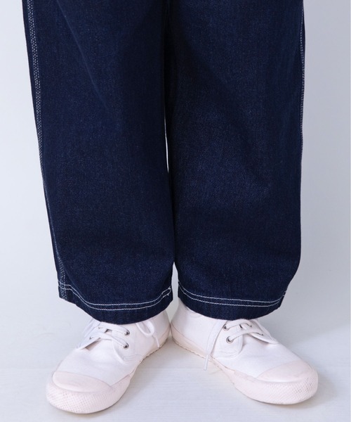 PAR ICI（パーリッシィ）の「デニム ウォッシュサイドタブパンツ（デニムパンツ・レディース・ネイビー/ピンク/ブルー/アイボリー・S/M）」の12枚目の写真