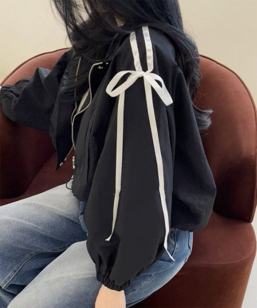 リボントラックラインジャケット/2024 AW COLLECTION（その他アウター）｜by muni:r（バイ ムニール）