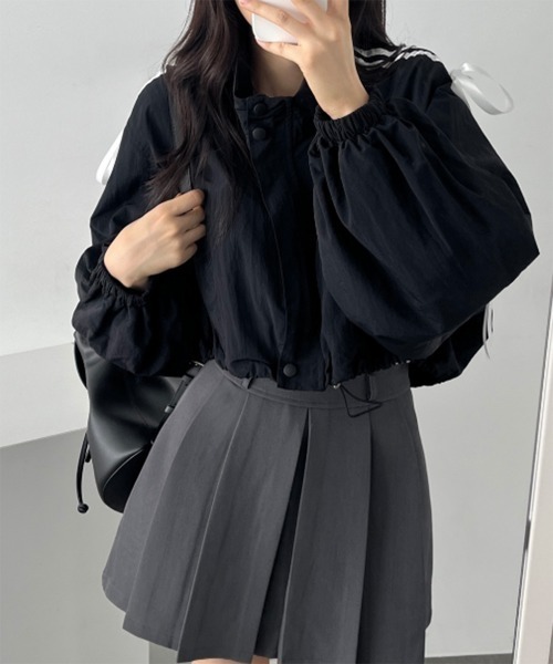 リボントラックラインジャケット/2024 AW COLLECTION（その他アウター）｜by muni:r（バイ ムニール）