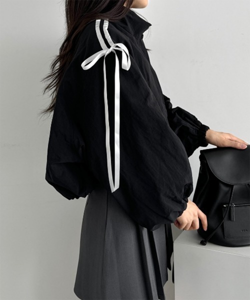 リボントラックラインジャケット/2024 AW COLLECTION（その他アウター）｜by muni:r（バイ ムニール）