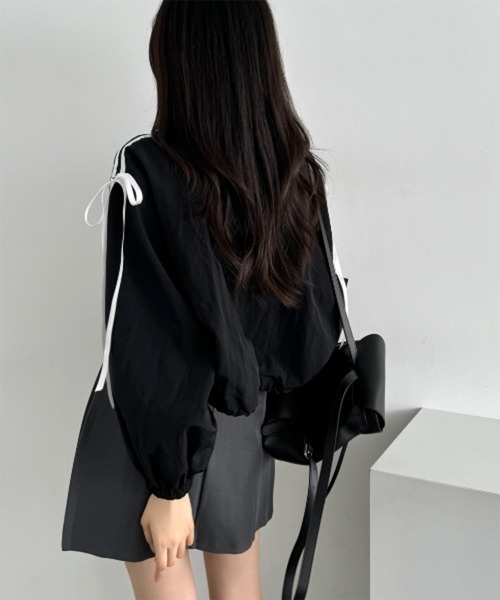 リボントラックラインジャケット/2024 AW COLLECTION（その他アウター）｜by muni:r（バイ ムニール）